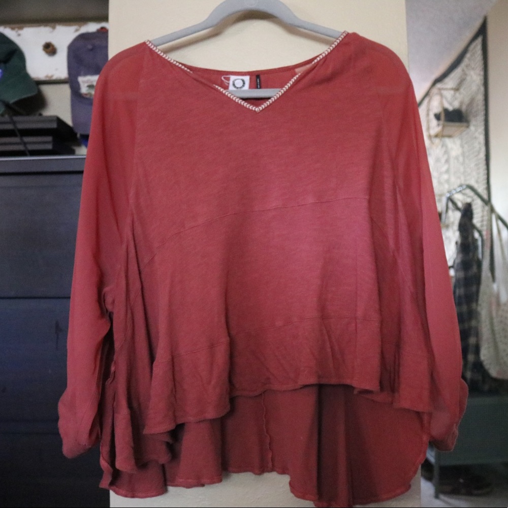 Loose fitted top from anthropology, size S